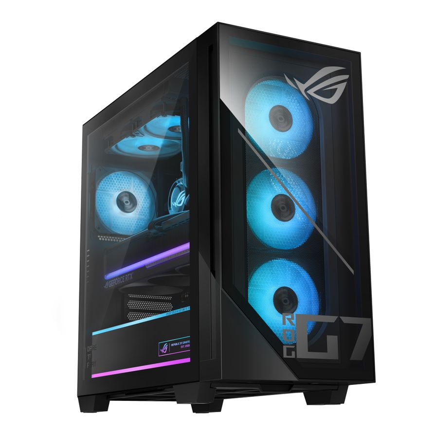 ROG G700電競桌機最高搭載Intel Core Ultra 9處理器285K或AMD Ryzen 7 9800X3D處理器，搭配最高NVIDIA GeForce RTX 5090顯示卡。